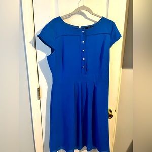 Boutique Royal Blue Dress with Silver Buttons